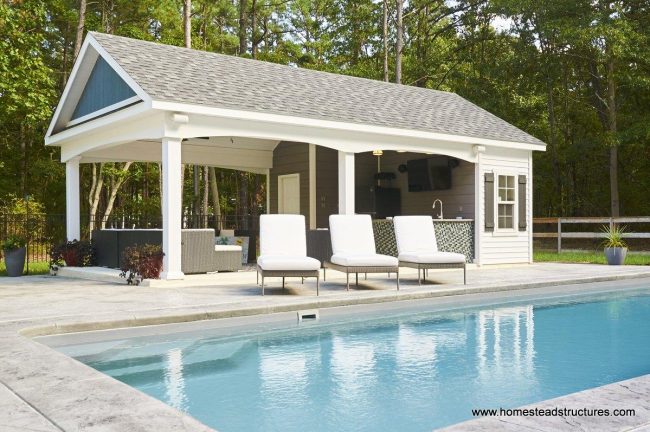 16x28 A Frame Avalon Pool House with bar Franklinville NJ 7111 (1)