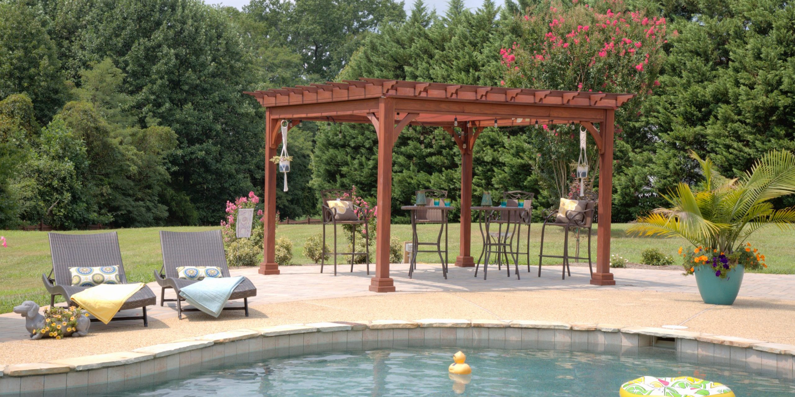 4 Traditional Wood Pergola 2 scaled