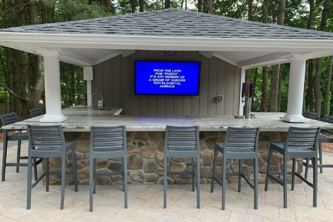 Luxury custom pool house