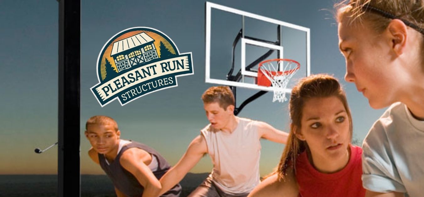 Pleasant Run Structures New Jersey Basketball Hoop
