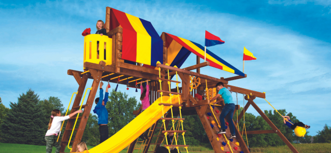 Pleasant Run Structures New Jersey Safe swing set for children