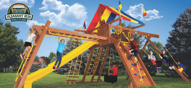 Pleasant Run Structures rainbow swingsets NJ