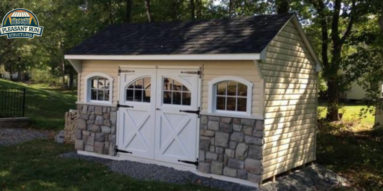Pleasant Run Structures Amish storage building in New Jersey