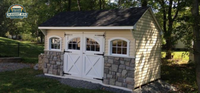Pleasant Run Structures Amish storage building in New Jersey