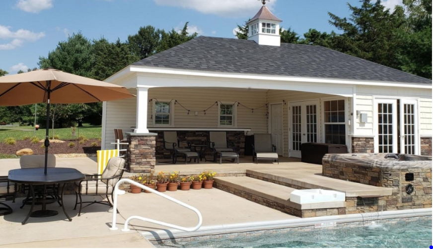 Pleasant Run Structures Amish Pavillion in New Jersey 1