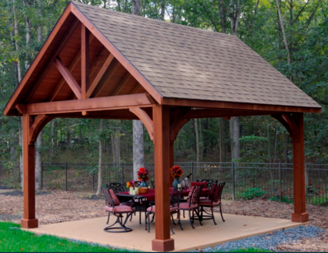 Pleasant Run Structures Flemington Amish Pavillion 1