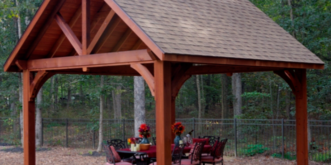 Pleasant Run Structures Flemington Amish Pavillion 1