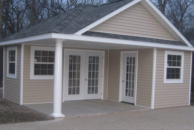 Pleasant Run Structures New Jersey Amish pool house in New Jersey