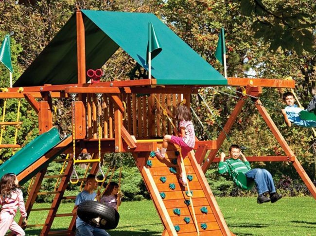 Pleasant Run Structures New Jersey Rainbow swing sets in New Jersey