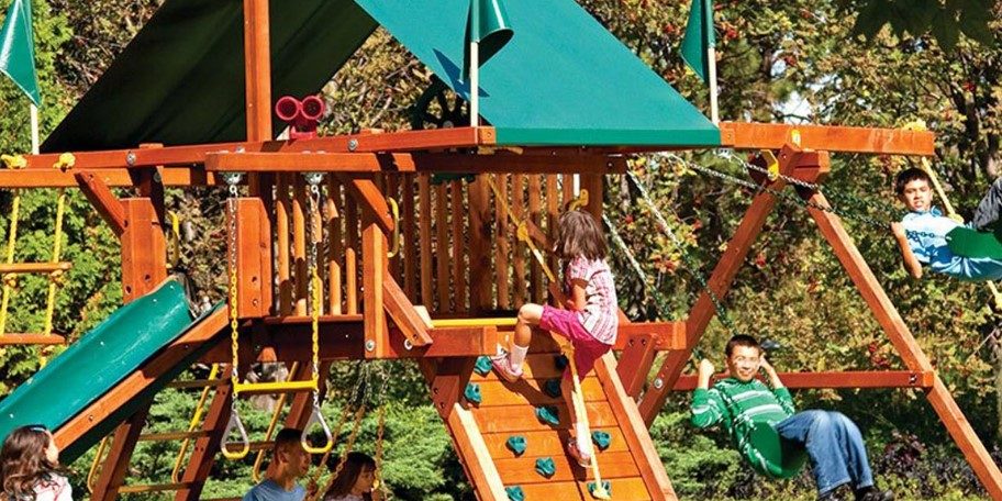 Pleasant Run Structures New Jersey Rainbow swing sets in New Jersey