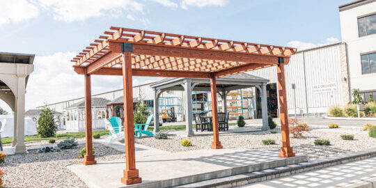 Amish-built pavilions and pergolas