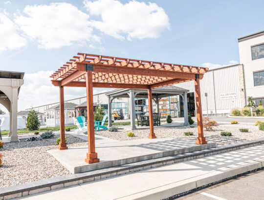 Amish-built pavilions and pergolas