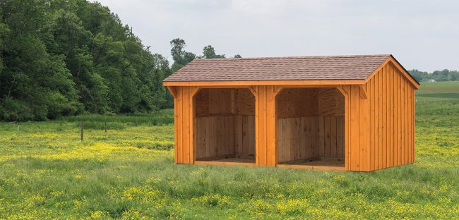 Run In Barn 3 Board Batten Quaker Roof