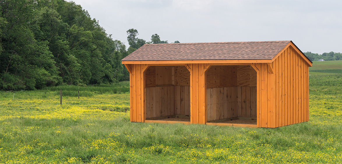 Run In Barn 3 Board Batten Quaker Roof